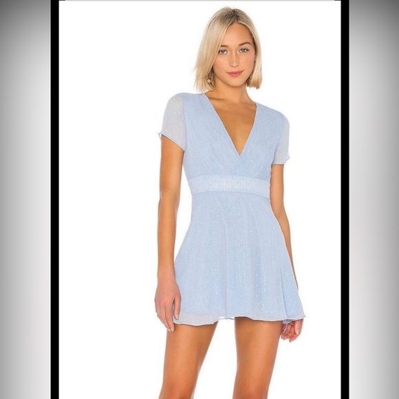Superdown blue Bree mini dress - Picture 1 of 3